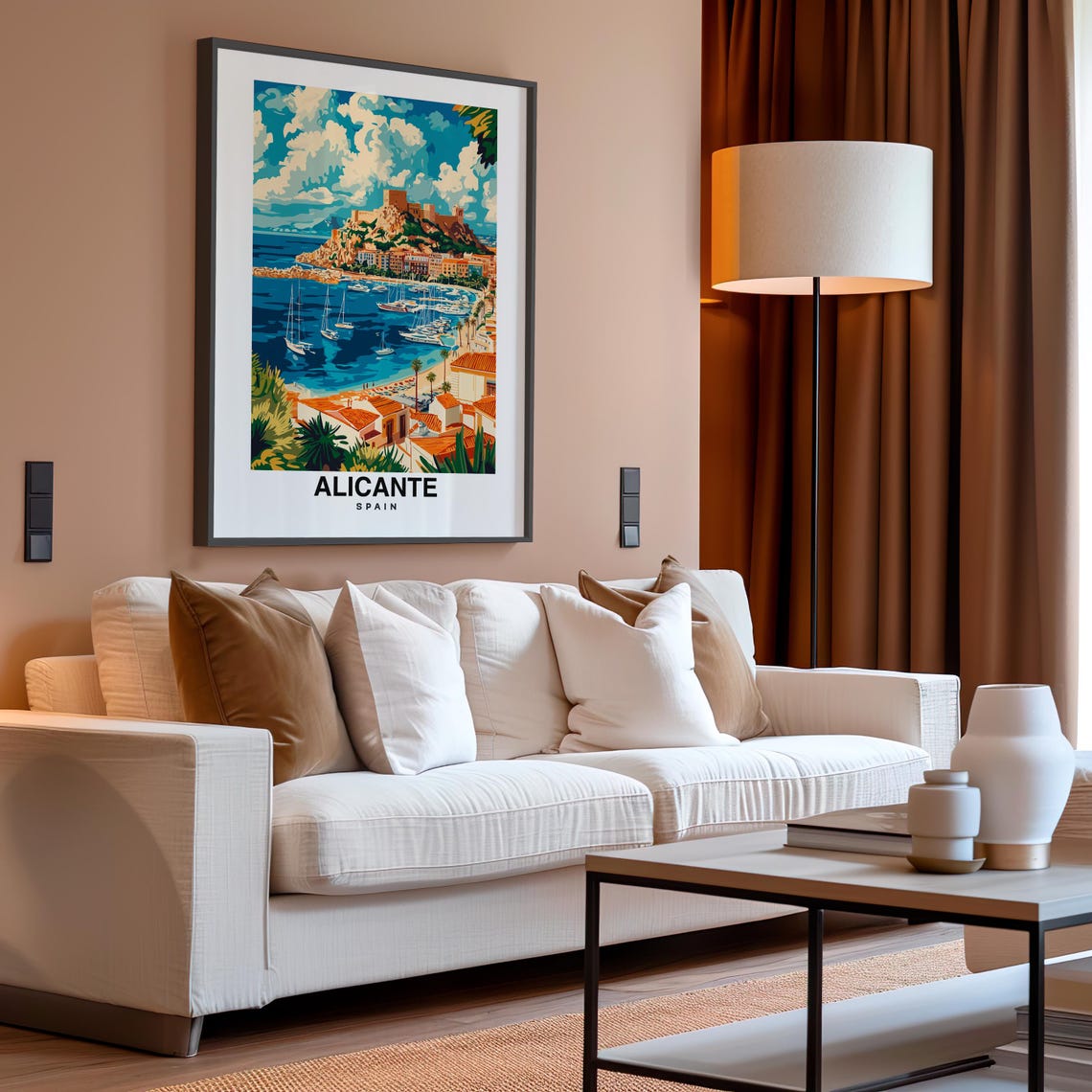 Alicante Print Alicante Travel Poster Spain Travel Gift Wedding Gift Birthday Present Spanish Culture Alicante Art - Image 4