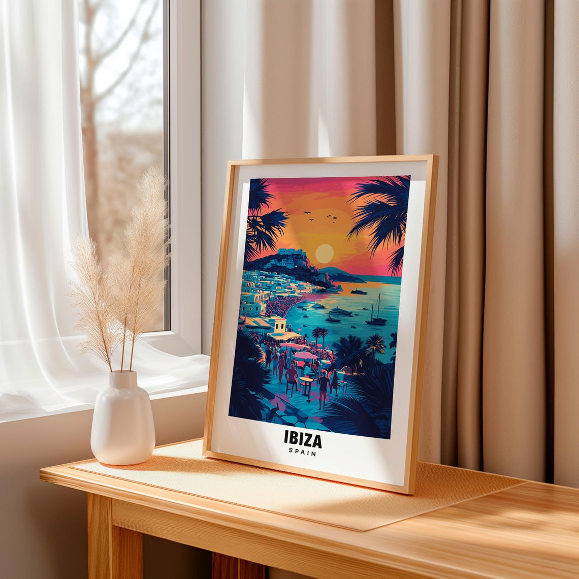 Ibiza Print Spain Poster Ibiza Views Ibiza Beaches Ibiza Nightlife Spain Charm Ibiza Beauty Ibiza Heritage Ibiza Art Spanish Art - Image 3