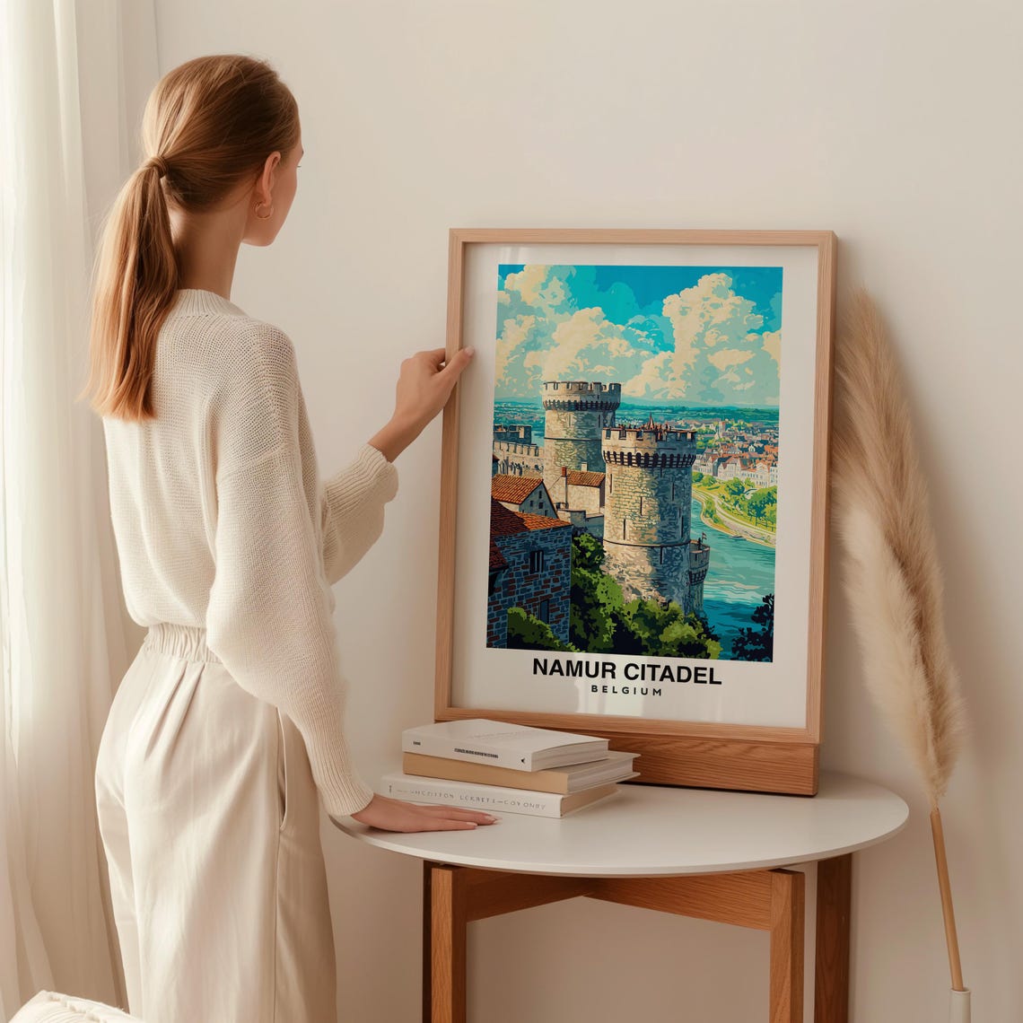 Namur Citadel Travel Print Wall Art Namur Belgium City Print Namur Citadel Travel Gift Namur Citadel Poster Wall Art - Image 2