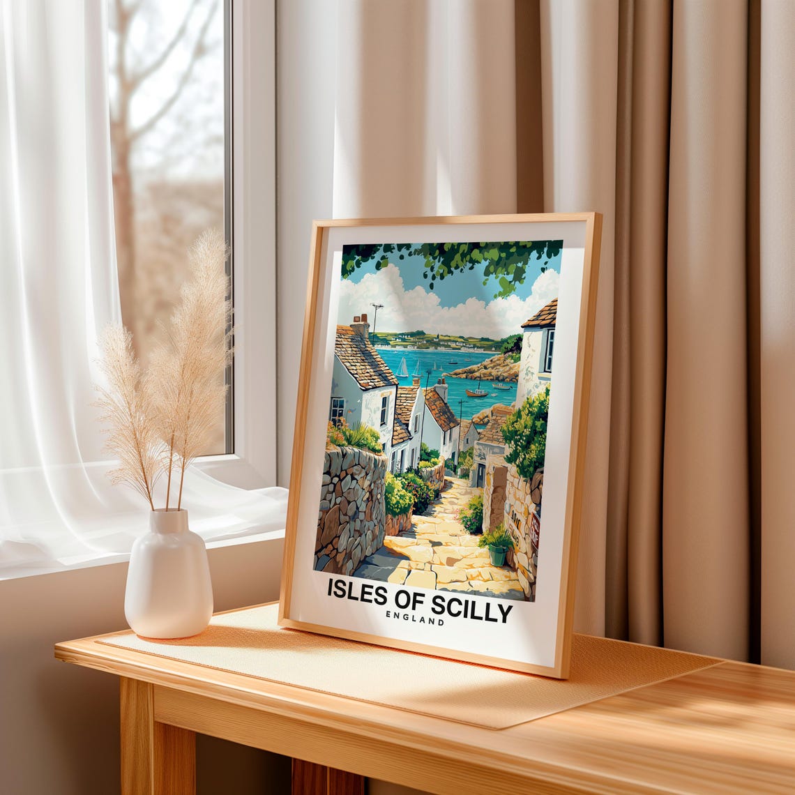Isles Of Scilly United Kingdom Travel Print Wall Art Isles Of Scilly United Kingdom City Print Isles Of Scilly Isles Of Scilly - Image 3