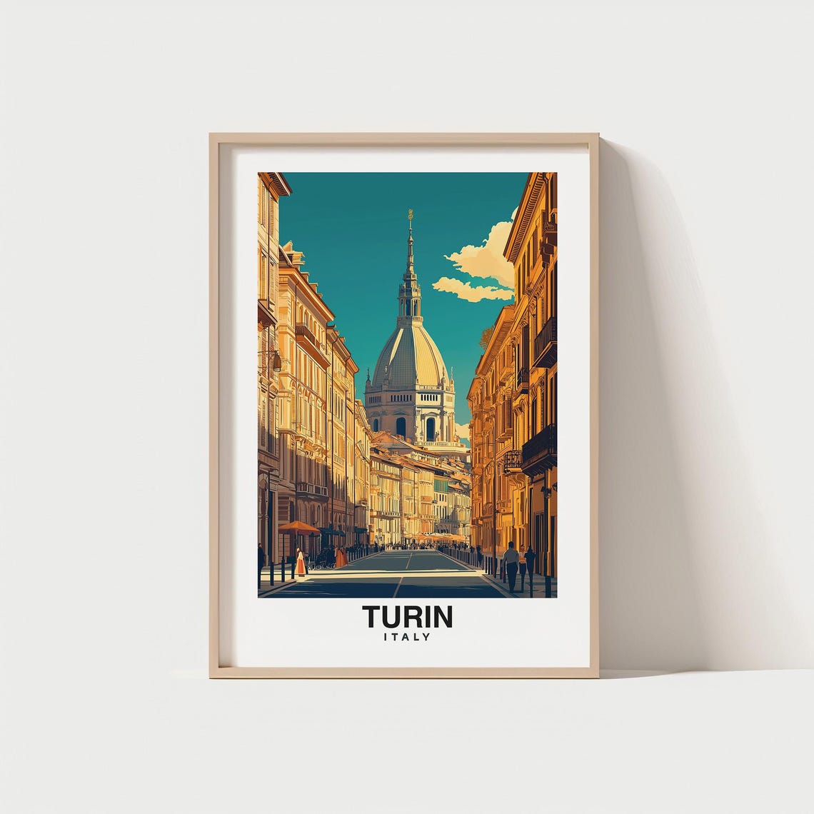 Turin Italy Travel Print Wall Art Turin Italy City Print Turin Italy Travel Gift Turin Italy Poster Travel Gift