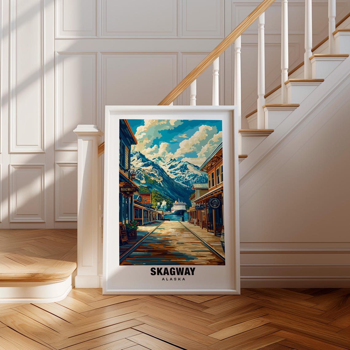 Skagway Print Alaska Poster Skagway Views Skagway Landmarks Skagway City Alaska Charm Skagway Beauty Skagway Art Skagway Heritage