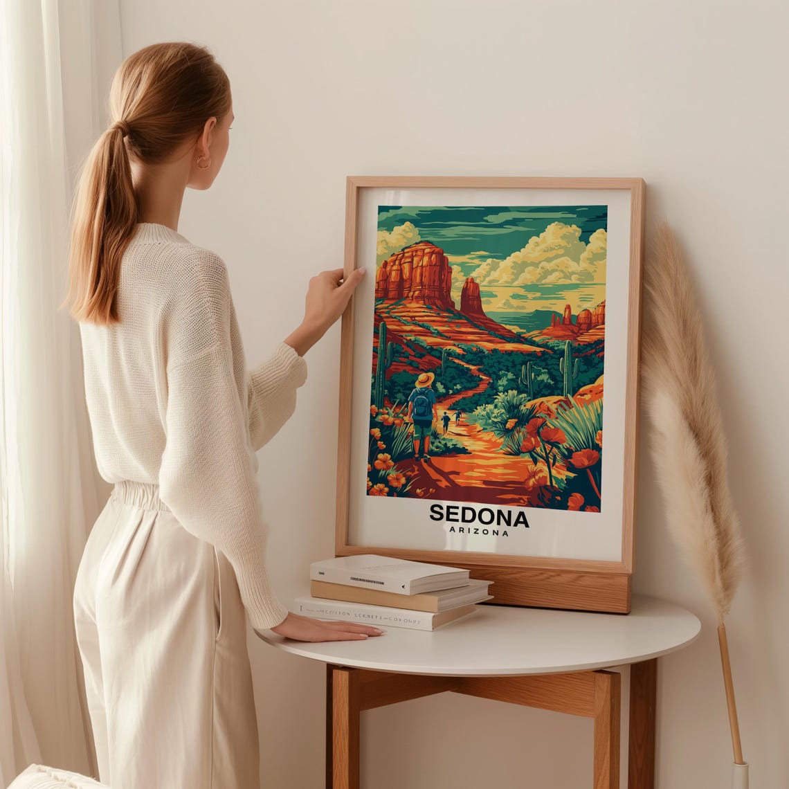 Sedona Travel Print Arizona Sedona Travel Gift City Poster Birthday Present Wedding Gift Arizona Outdoor - Image 2