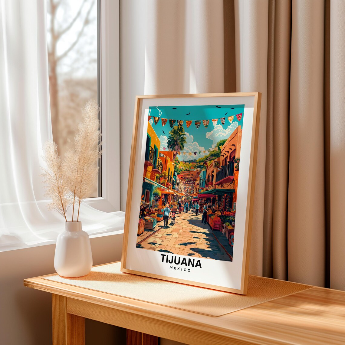 Tijuana Print Mexico Poster Tijuana Views Tijuana Art Mexico Charm Tijuana Beauty Urban Culture Scenic Landscape Border City - Image 3