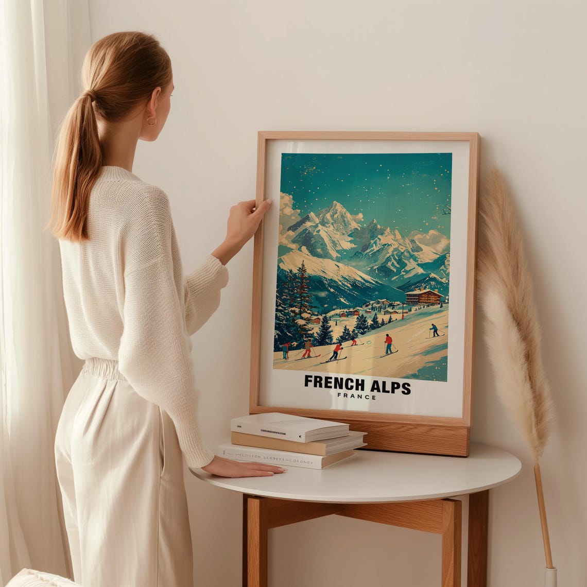 French Alps Print France Poster French Alps Views French Alps Mountains French Alps Ski Resorts France Charm French Alps Beauty - Image 2