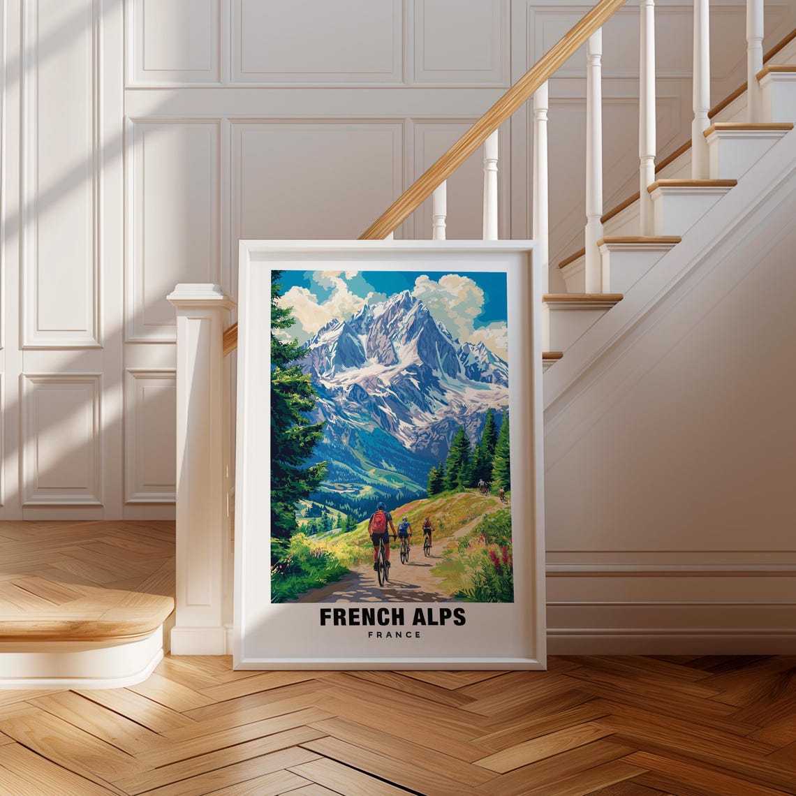 French Alps Print France Poster French Alps Views French Alps Mountains French Alps Ski Resorts France Charm French Alps Beauty