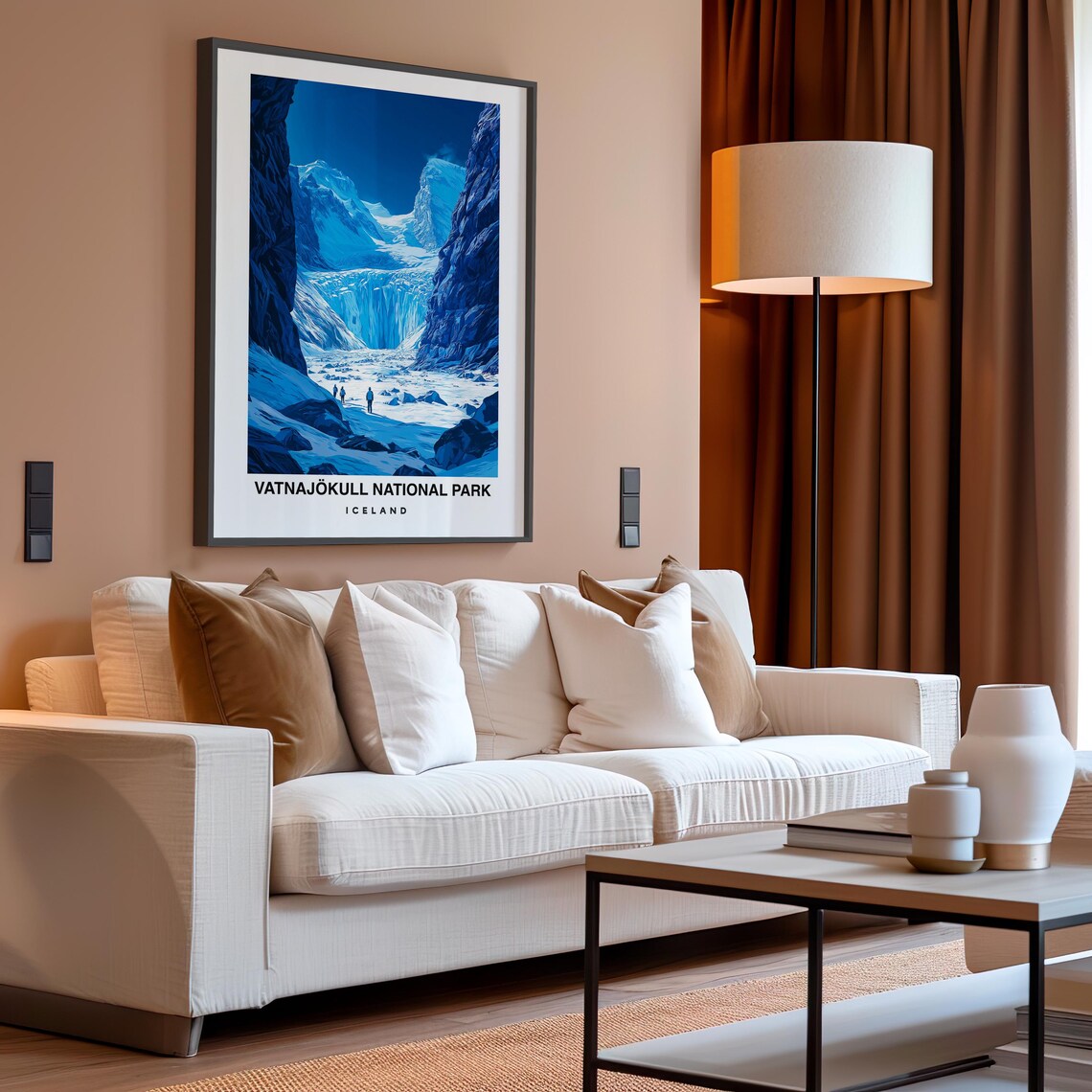 Vatnajokull National Park Iceland Travel Print Wall Art Iceland Print Iceland Travel Art National Park Poster - Image 4