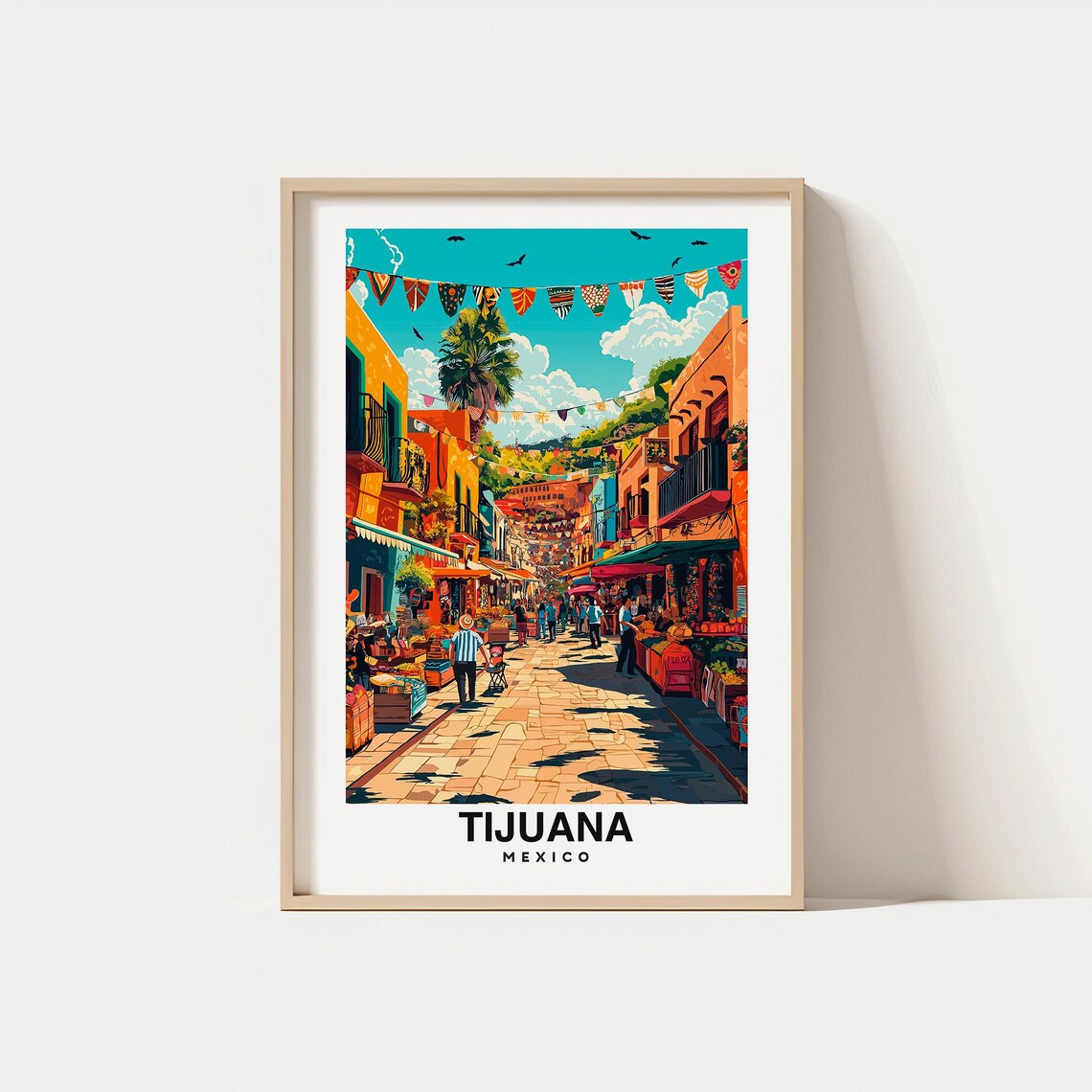 Tijuana Print Mexico Poster Tijuana Views Tijuana Art Mexico Charm Tijuana Beauty Urban Culture Scenic Landscape Border City