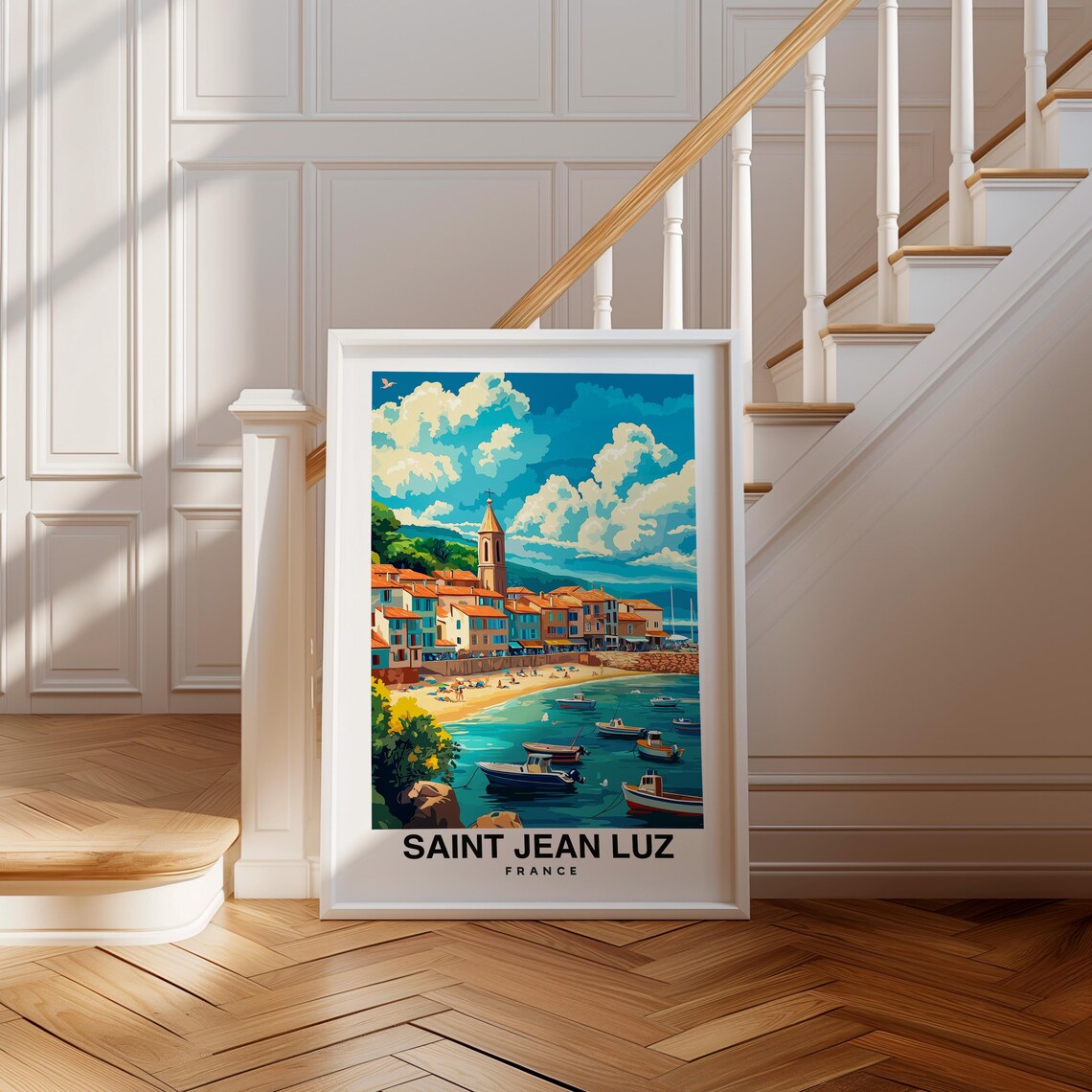 Saint Jean Luz Poster France France Print Saint Jean Luz Travel Gift Saint Jean Luz Gift Wedding Gift Birthday Gift