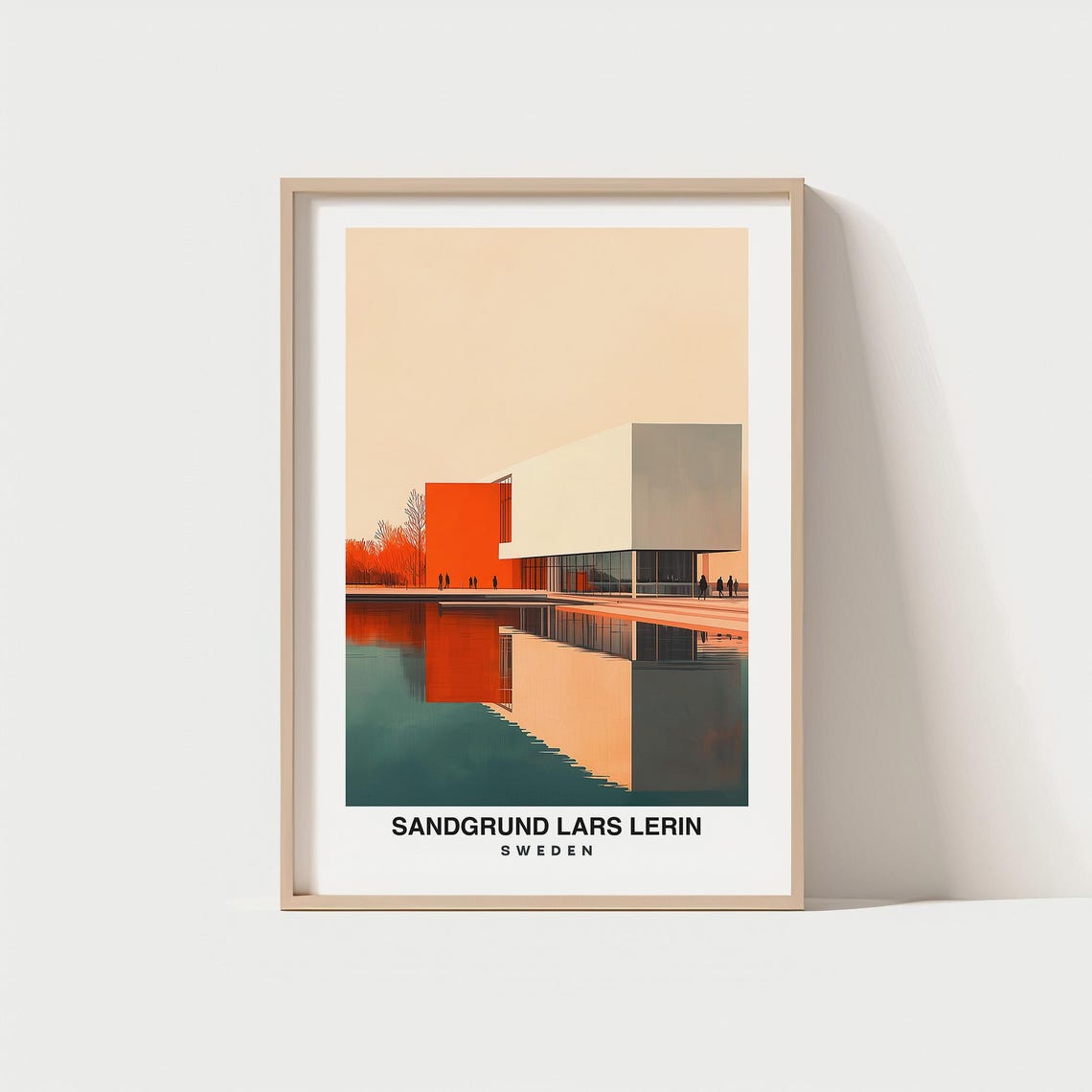 Sandgrund Lars Lerin Art Gallery Travel Print Wall Art Karlstad Sweden City Print Sandgrund Lars Lerin Art Gallery Travel Gift Wall Art