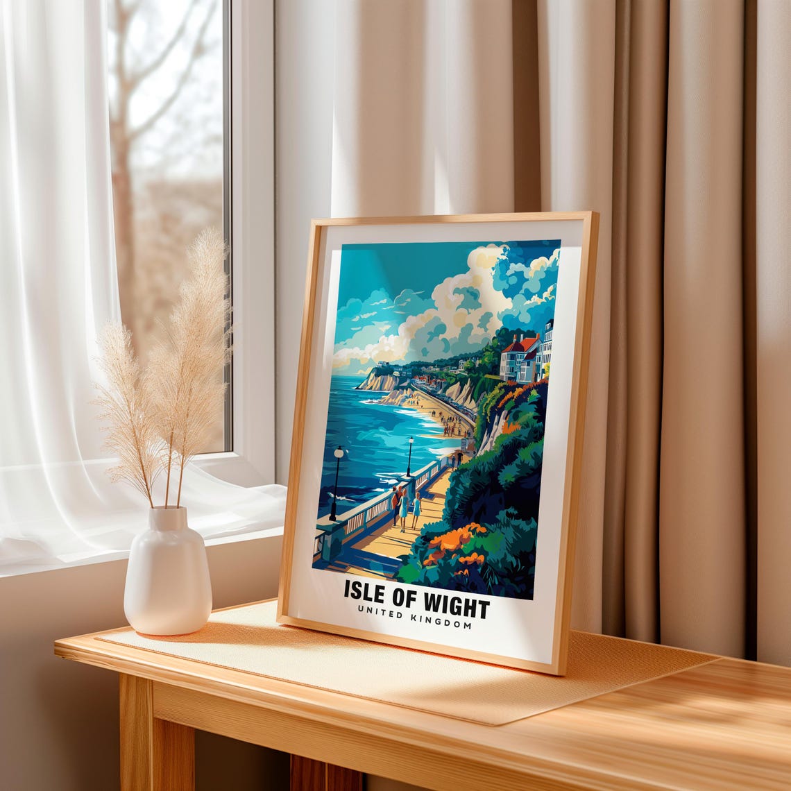 Isle Of Wight Print England Poster Isle Of Wight Views Isle Of Wight Beaches Isle Of Wight Coast England Charm Isle Of Wight Beauty - Image 3
