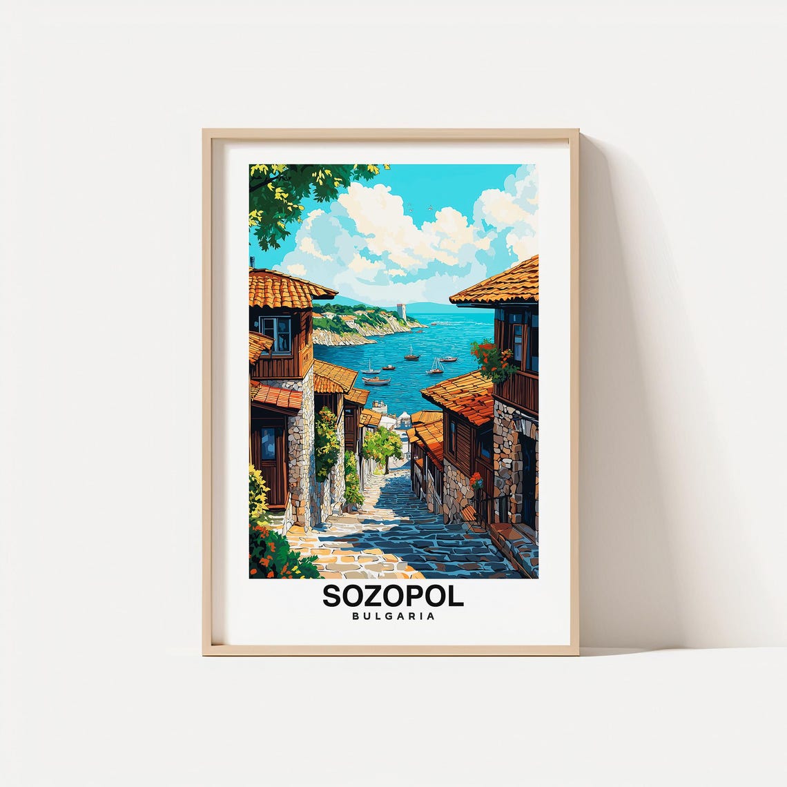 Sozopol Travel Sozopol Bulgaria City Print Sozopol Old Town Travel Gift Sozopol Old Town Poster Travel Gift Bulgaria Culture Europe