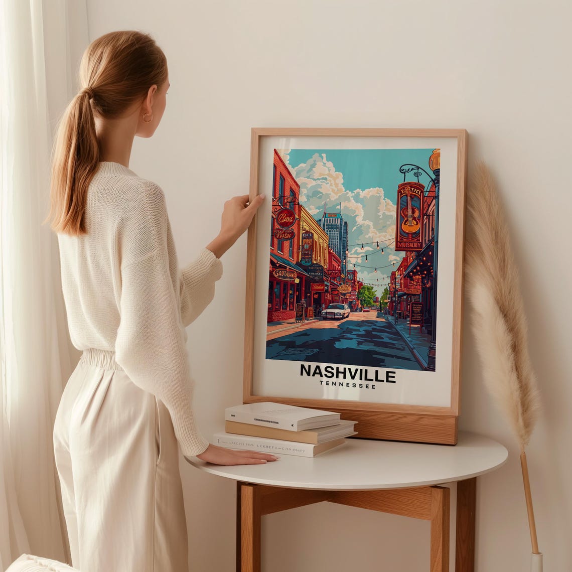 Nashville City Print Nashville Travel Poster Tennessee Travel Gift Nashville Tennessee Poster Nashville Gift Poster - Image 2
