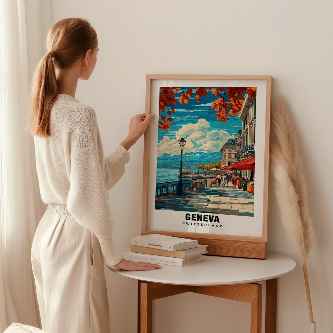 Geneva Print Switzerland Poster Geneva Views Geneva Lake Geneva City Switzerland Charm Geneva Beauty Geneva Heritage Geneva Art - Image 2