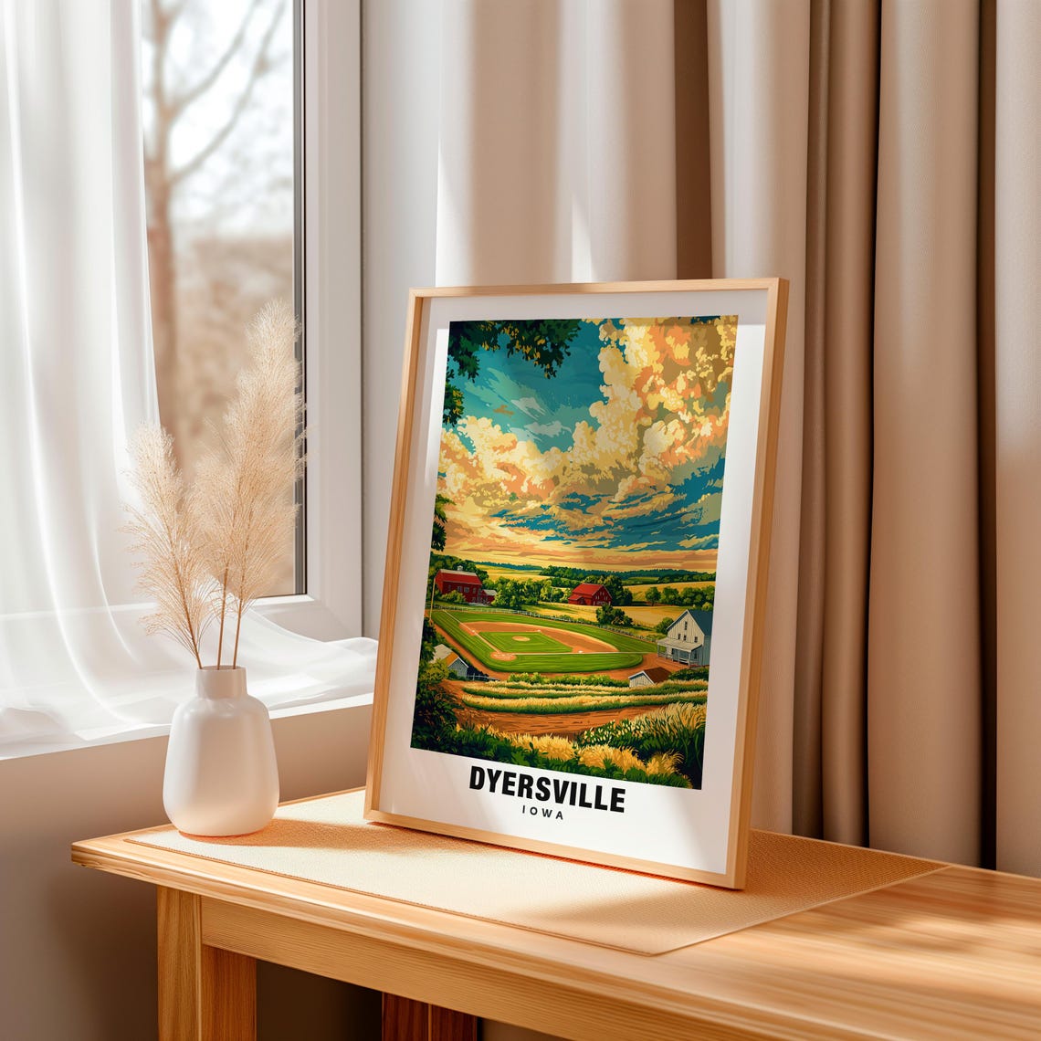 Dyersville Print Iowa Poster Dyersville Views Dyersville Art Iowa Charm Dyersville Beauty Historic Town Scenic Landscape Iowa Art - Image 3
