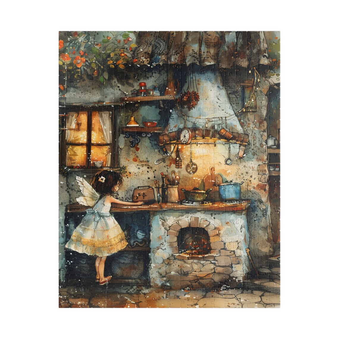 Fairy In The Kitchen II, Fantasy Wall Art Print - Image 5