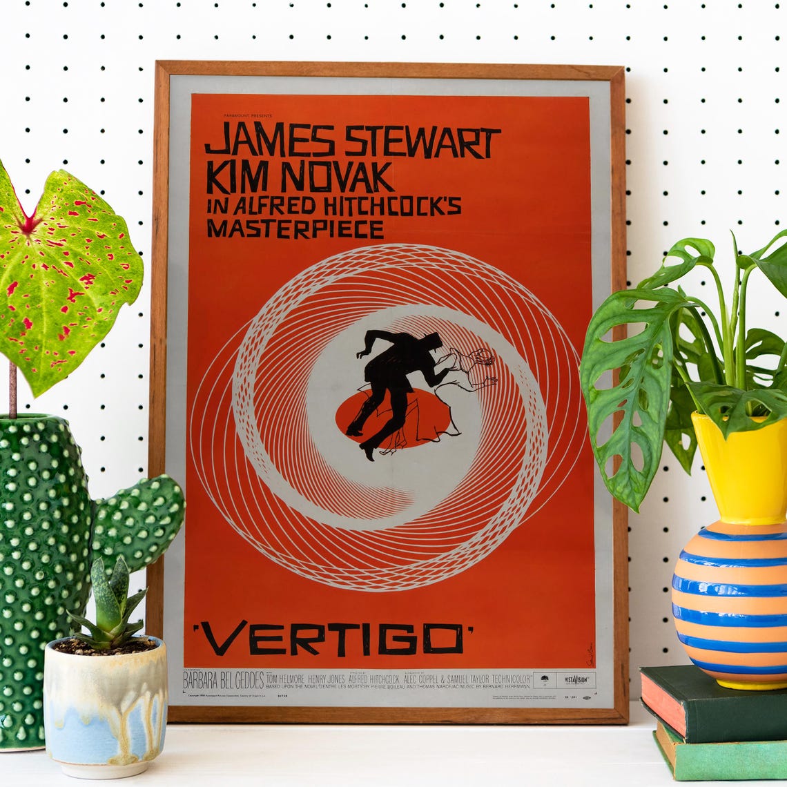 Vertigo James Stewart Kim Novak Hitchcock Spiral Movie Poster - Image 2