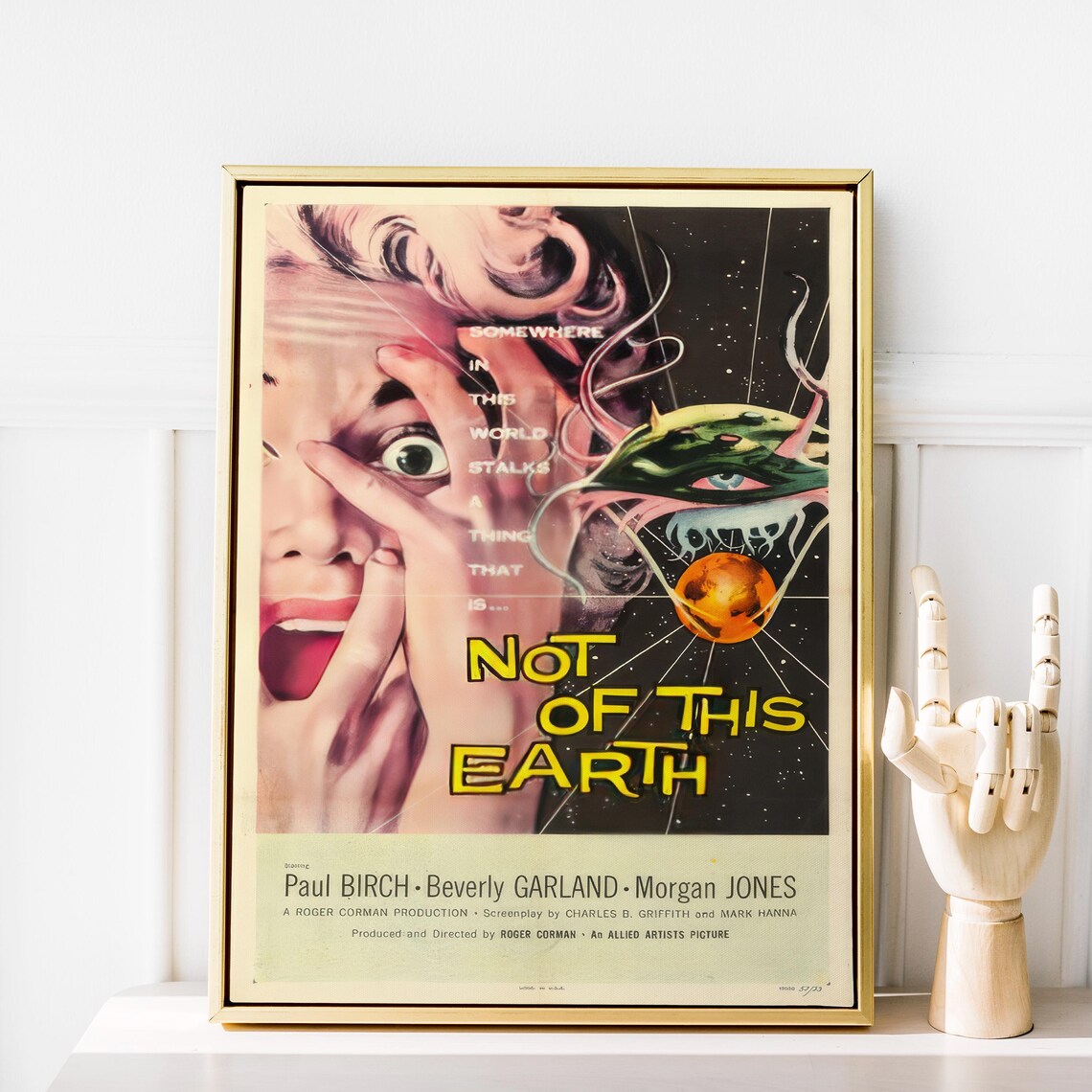 Classic Not Of This Earth Sci Fi Movie Poster Cinema Room Decor Vintage Movie Geek Collectible - Image 2
