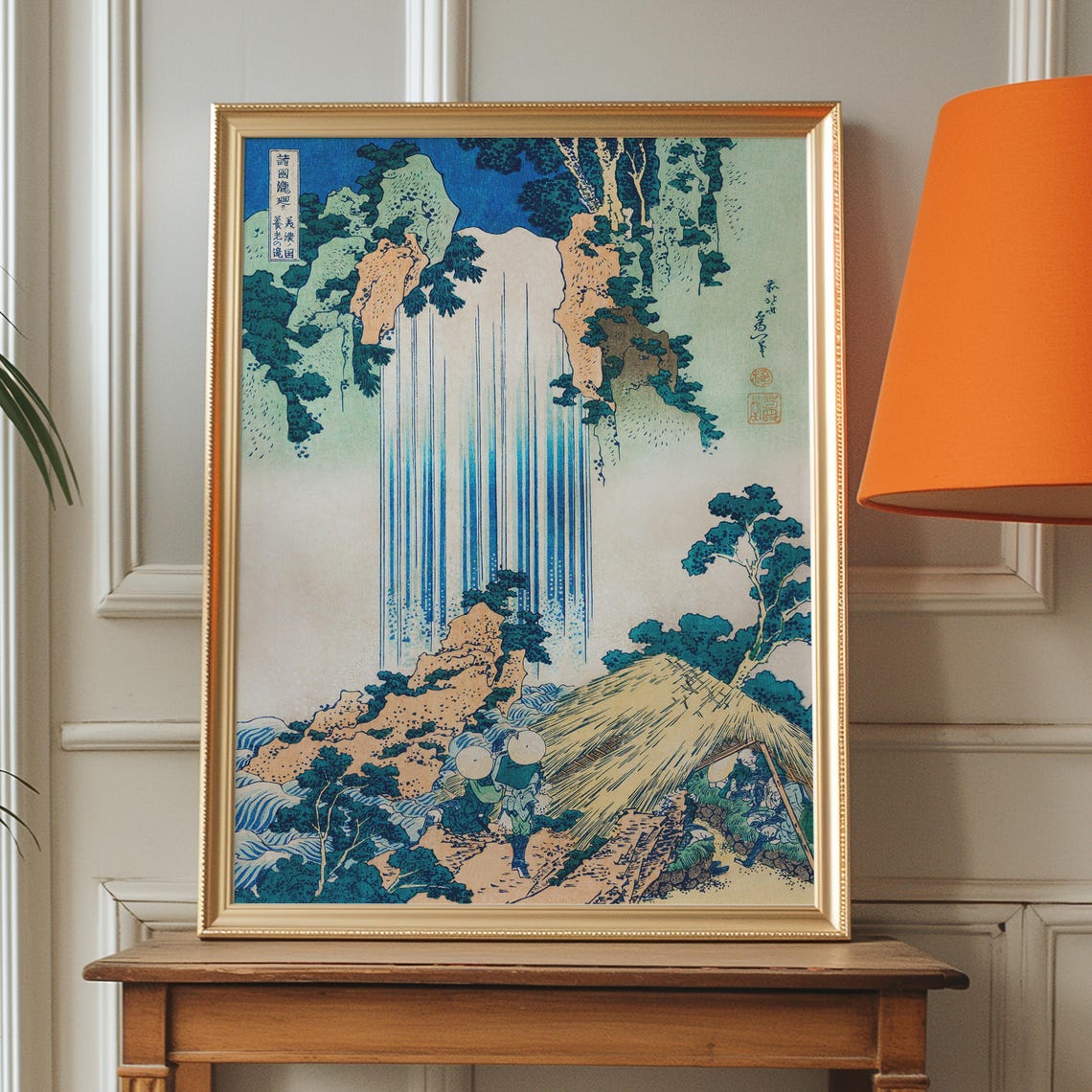 Katsushika Hokusai Yoro Waterfall Mino Japanese Ukiyo E Poster - Image 2