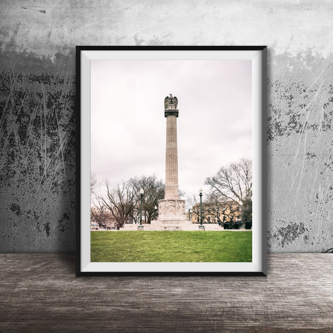 Logan Square Monument Chicago Art Print, City Landmark