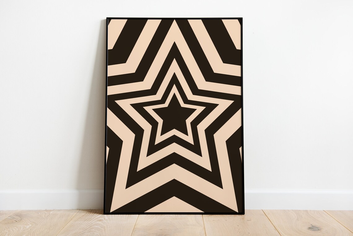 Groovy Retro Poster, 60s 70s Psychedelic Pop