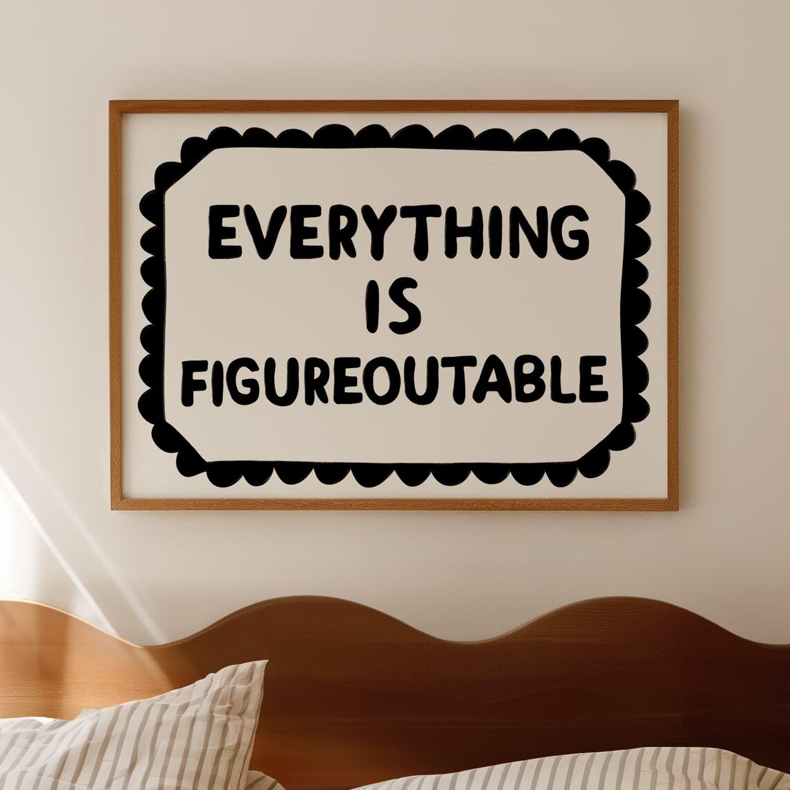 Everything Is Figureoutable Black Office Poster