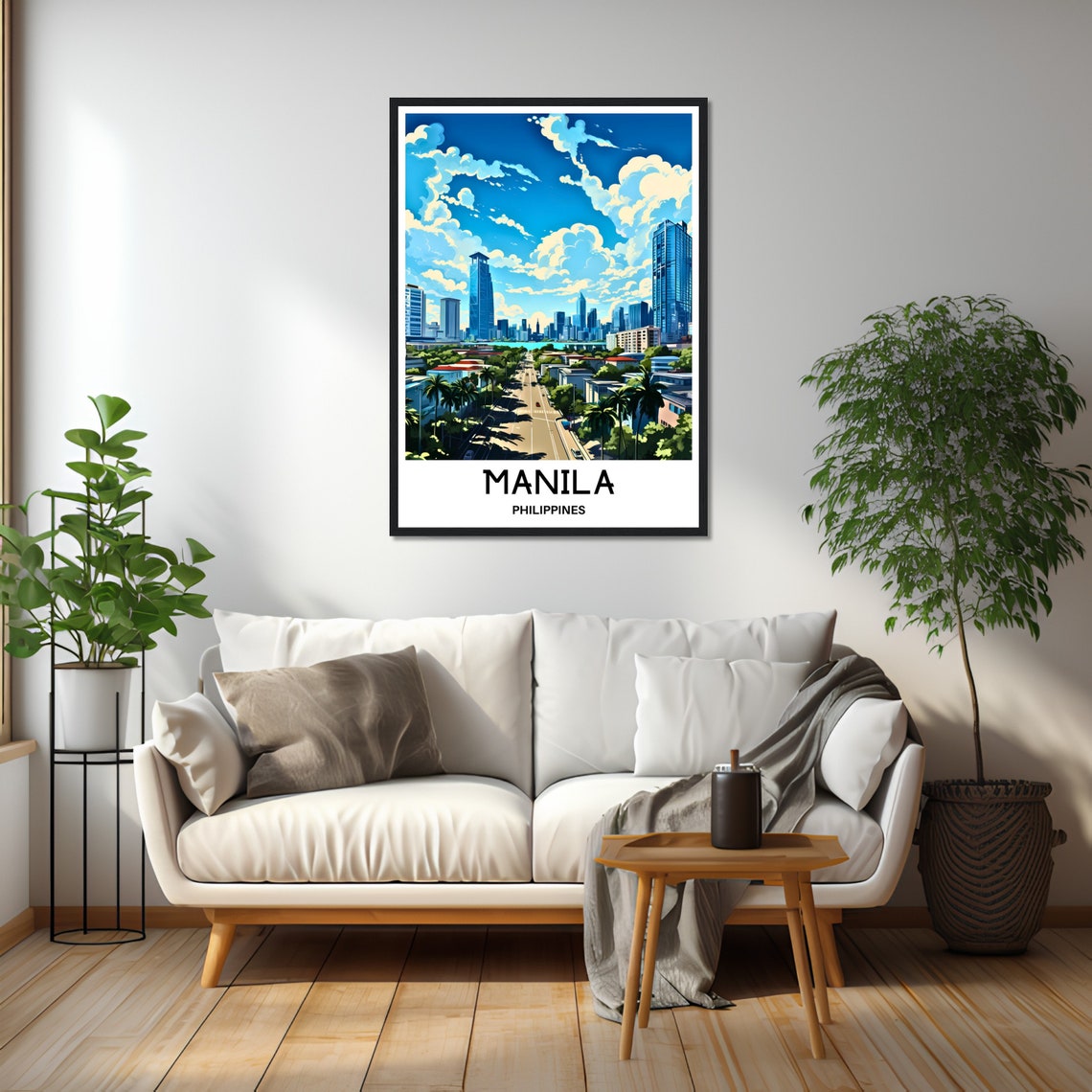 Manila Philippines Modern Skyline Towers City Travel Art Poster - Image 2