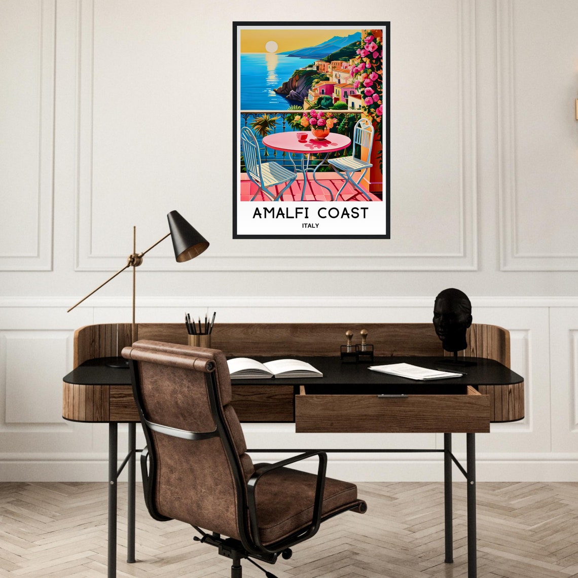 Amalfi Travel Poster Amalfi Travel Print Amalfi Coast Wall Art Amalfi Travel Gift Amalfi Coast Italy Print Amalfi Italy Poster Amalfi Print - Image 2