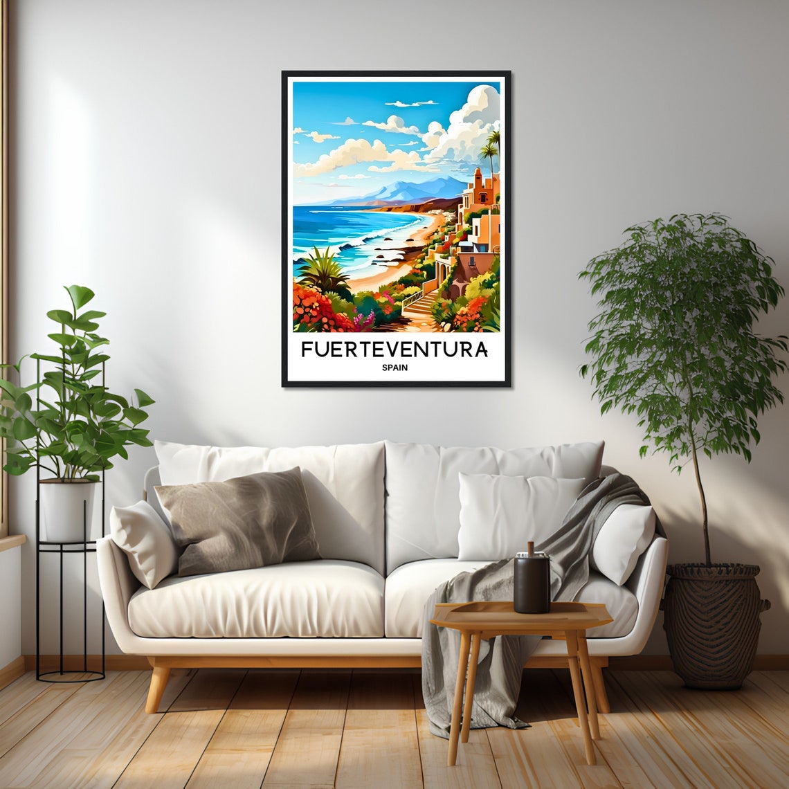 Fuerteventura Island Beach Garden Steps Canary Islands Travel Poster - Image 2
