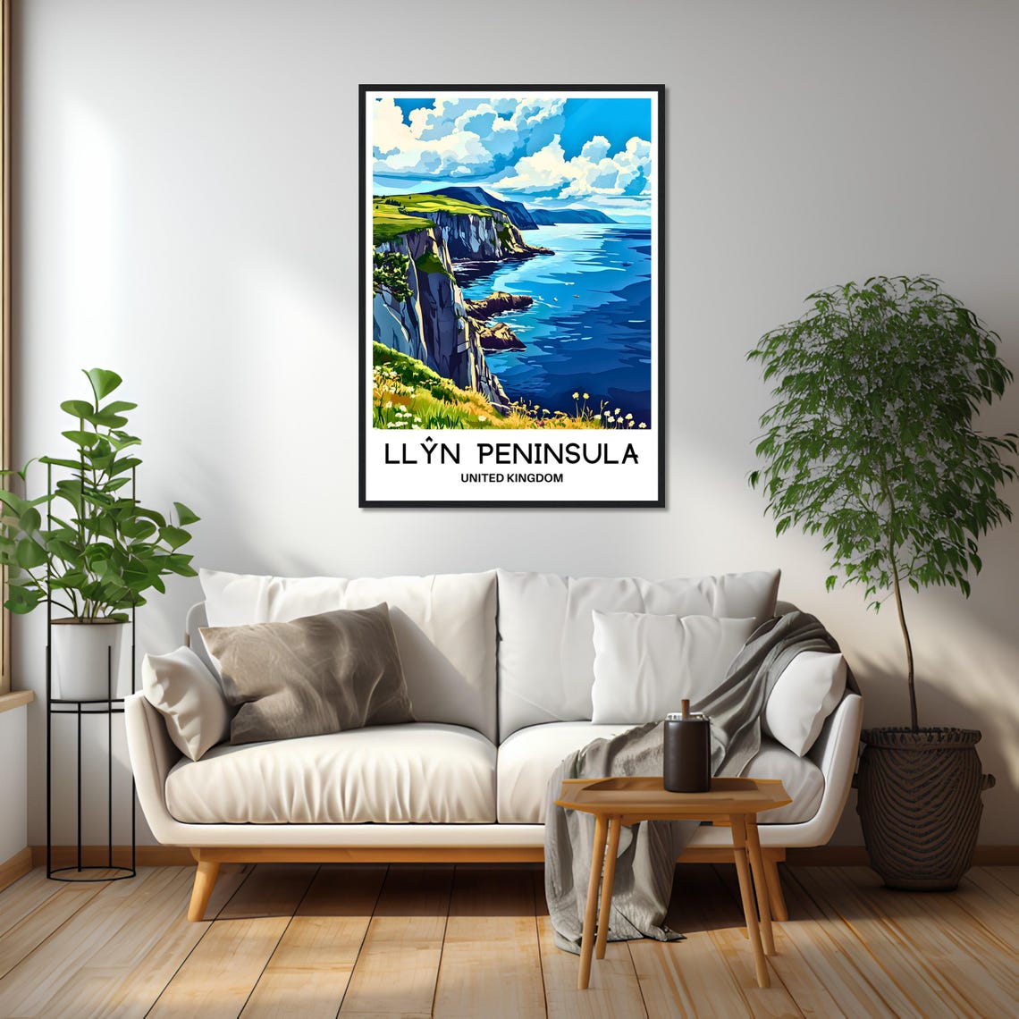 Llyn Peninsula Wales Dramatic Sea Cliffs United Kingdom Travel Poster - Image 2