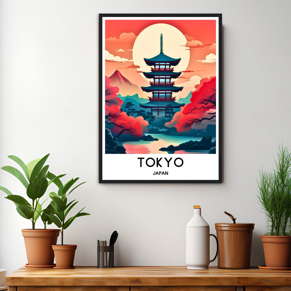 Tokyo Travel Poster, Japanese City Art Print - Image 3