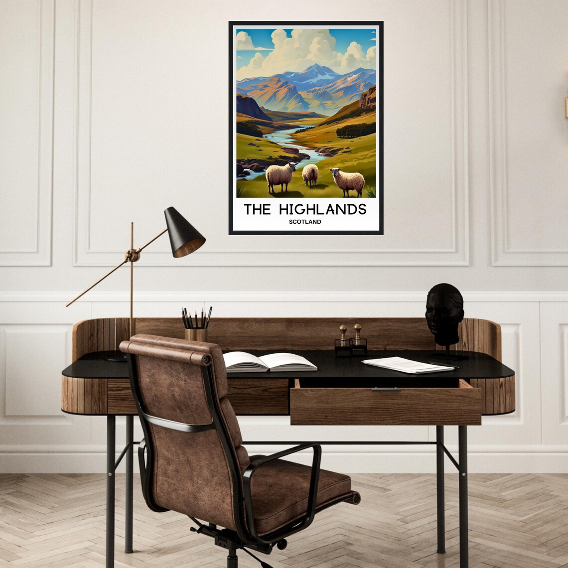 Scottish Highlands Travel Poster, Highlands Landscape - Image 2