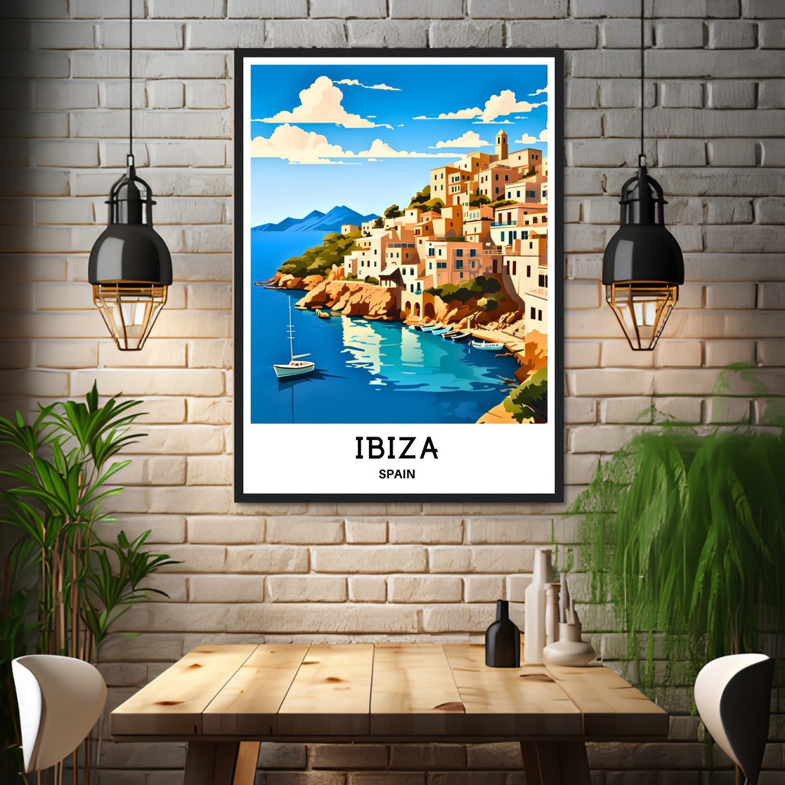 Ibiza Travel Poster Ibiza Travel Print Ibiza Travel Art Ibiza Poster Ibiza Travel Gift Ibiza Art Print Ibiza Gift For Travel Lover Spain - Image 2