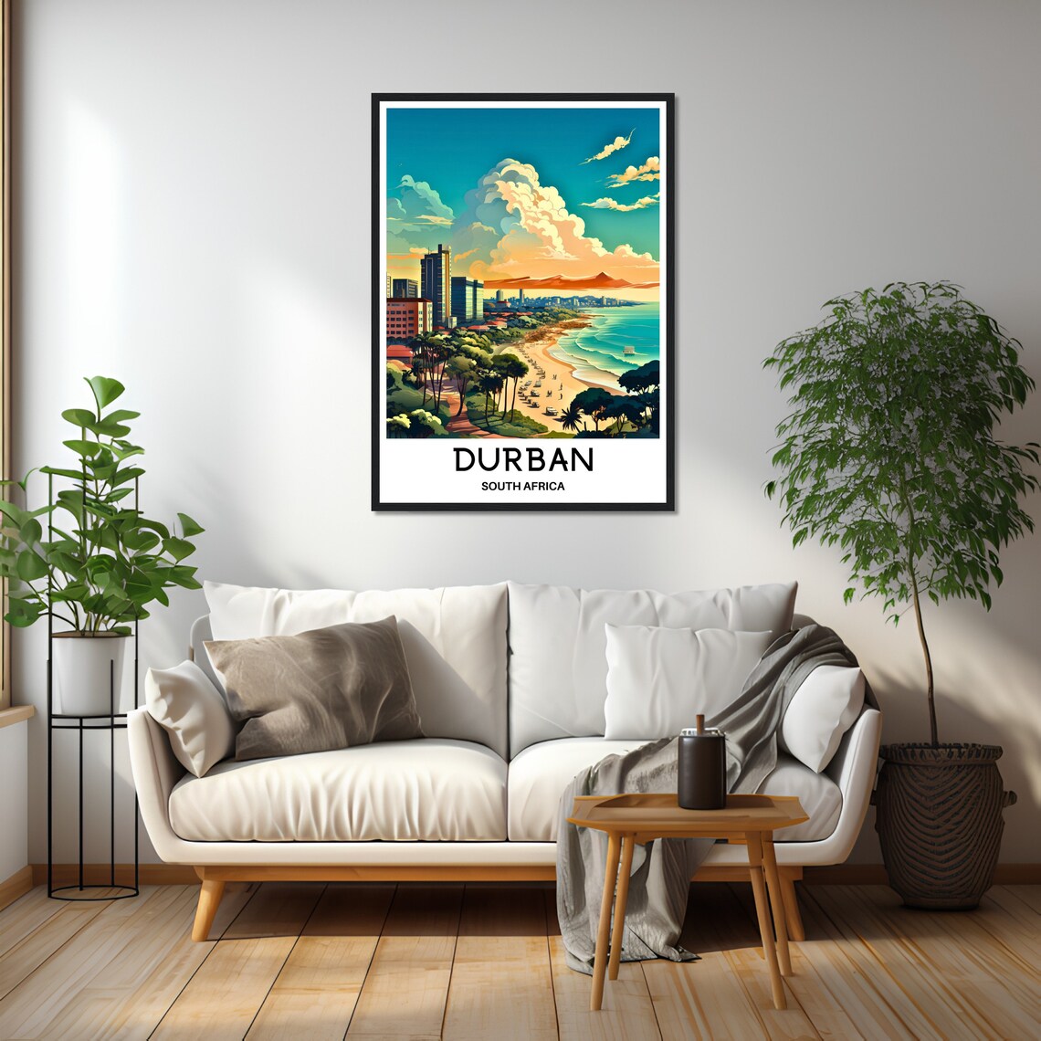 Durban Travel Poster, South African Wall Art - Image 2
