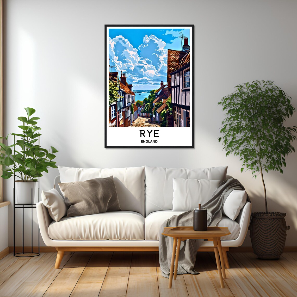Rye England Historic Cobbled Mermaid Street Travel Decor Poster - Image 2
