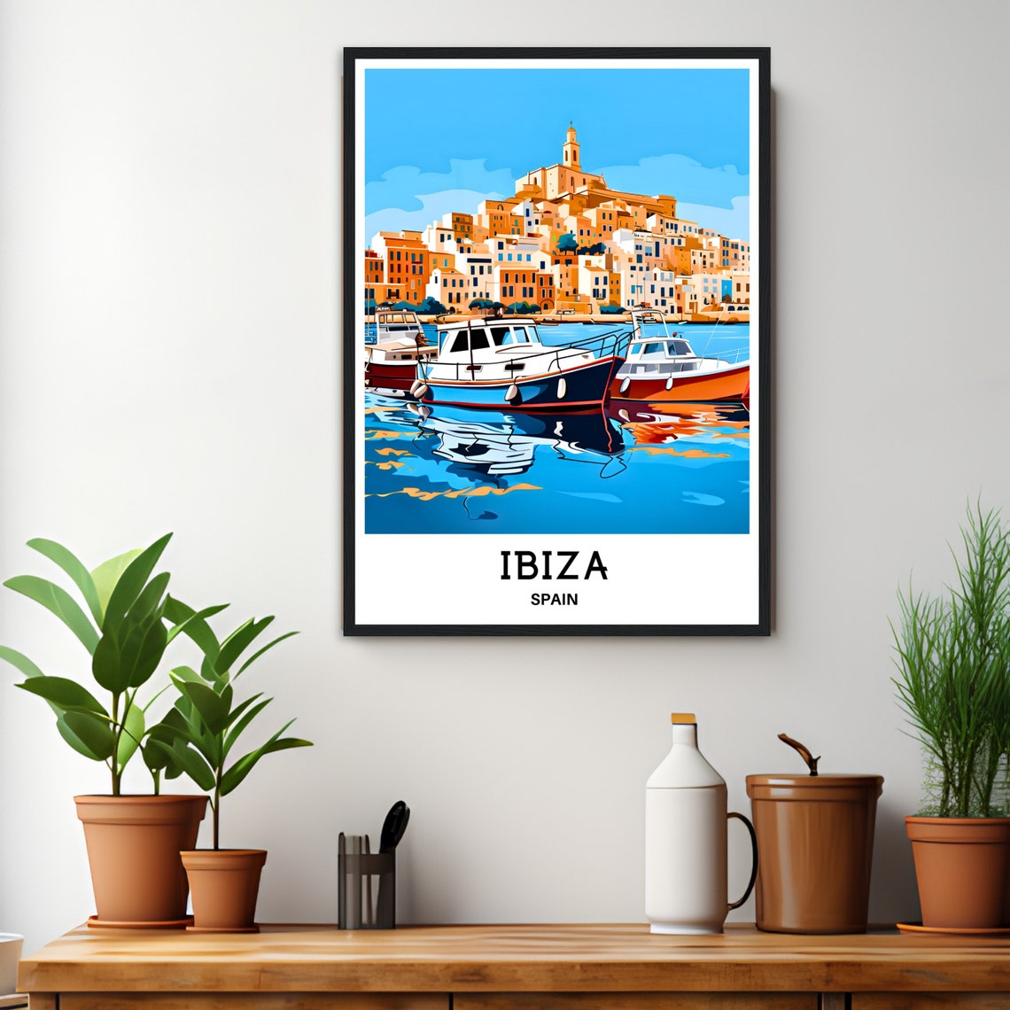 Ibiza Travel Poster Ibiza Travel Print Ibiza Travel Art Ibiza Poster Ibiza Travel Gift Ibiza Art Print Ibiza Gift For Travel Lover Spain - Image 3