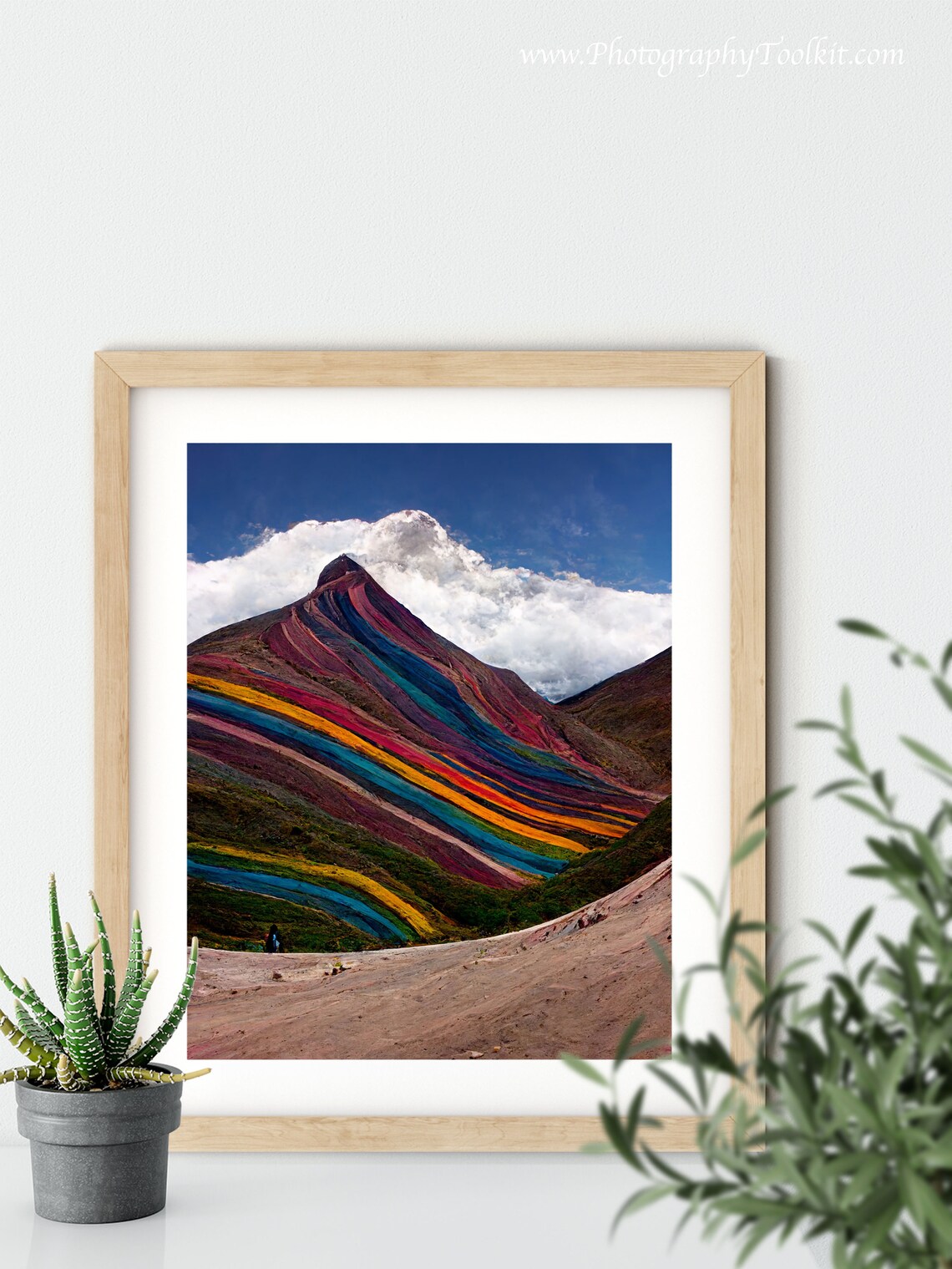 Peru Print Vinicunca Rainbow Mountain Print Rainbow Mountain Peru Painting Rainbow Mountains Peru Print Rainbow Mountain Wall Art - Image 5