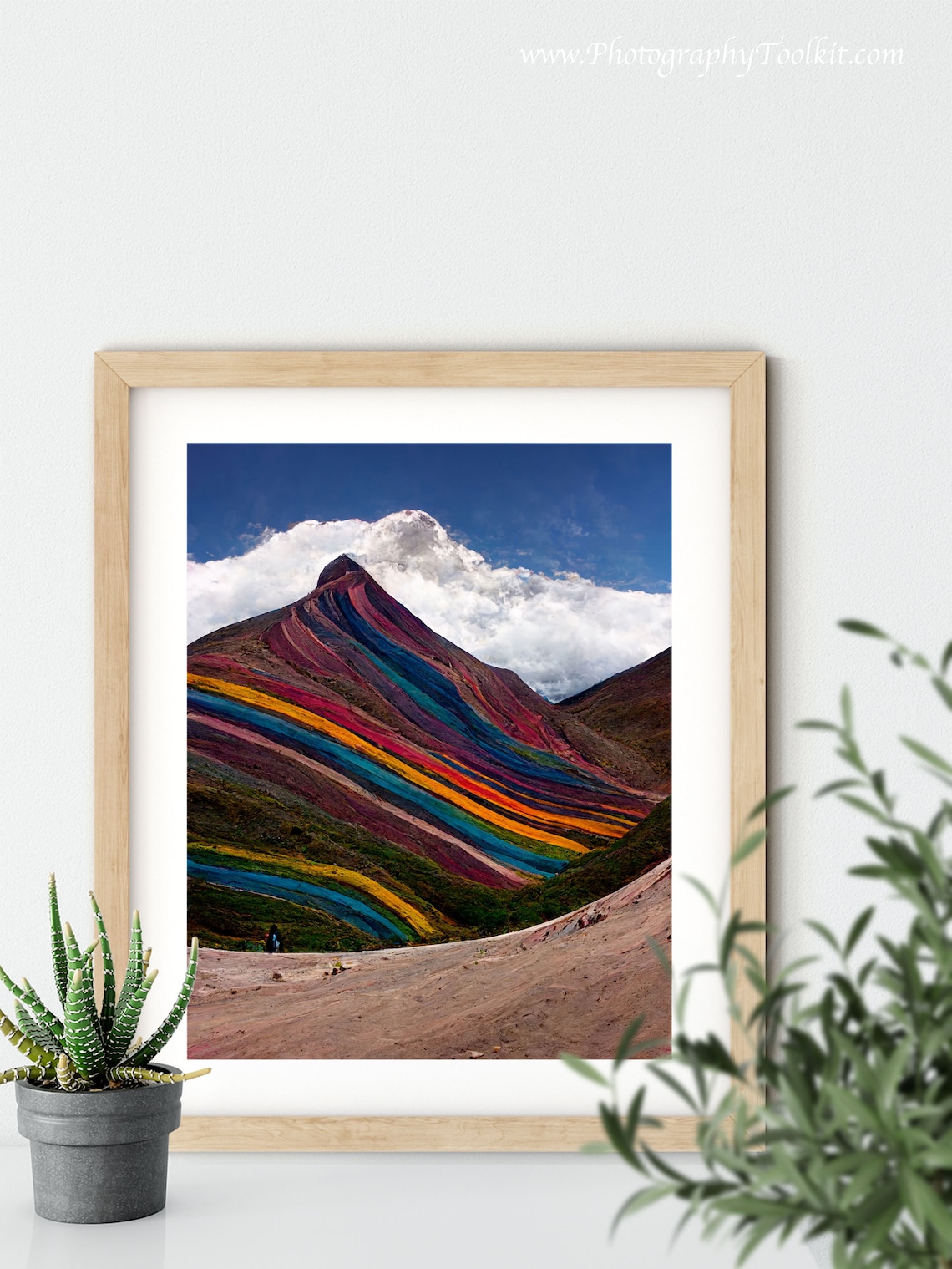 Vinicunca Rainbow Mountain Peru Colorful Striped Peak Travel Poster - Image 5