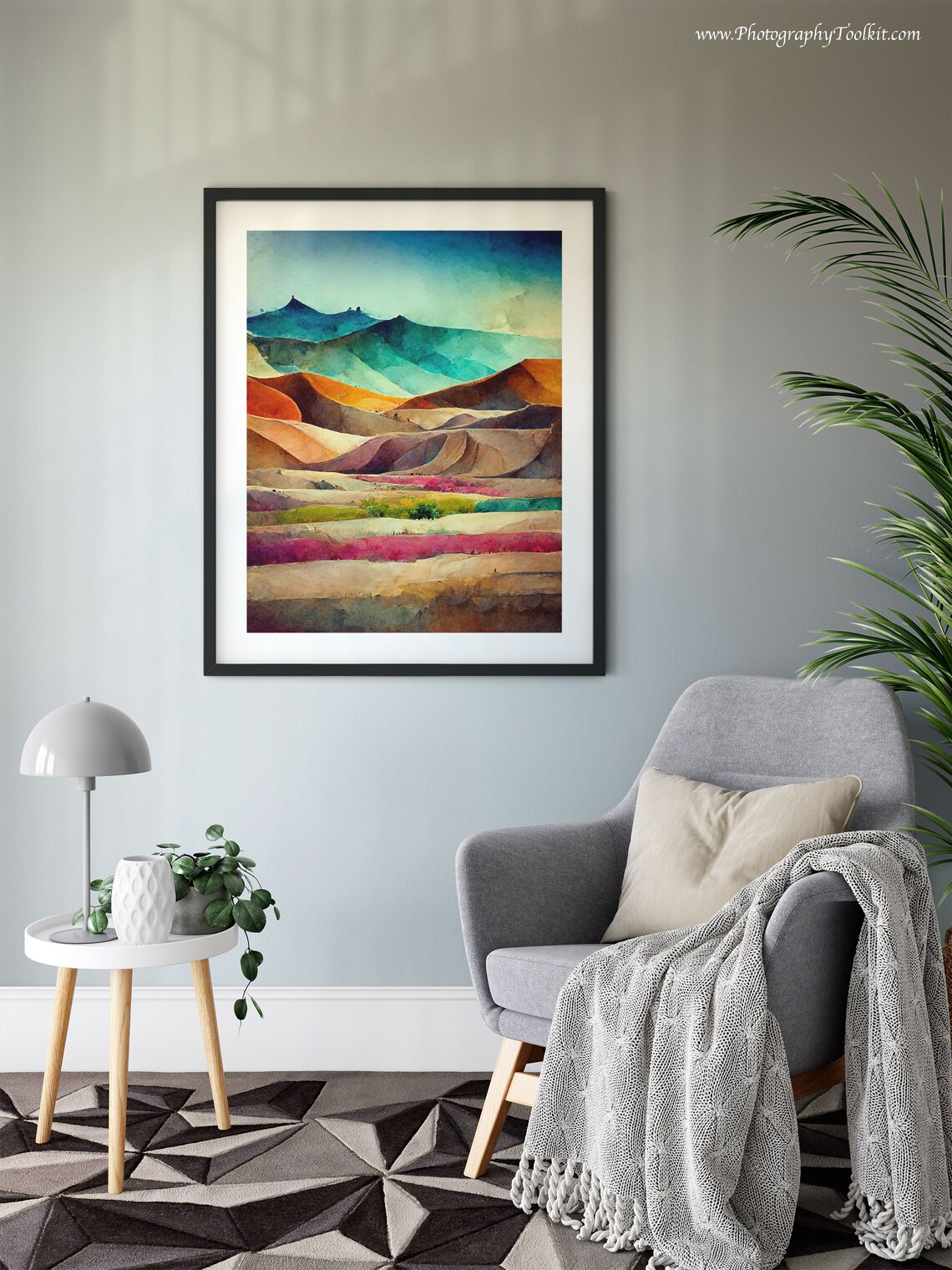 Desert Landscape Boho Art Print, Bohemian Wall Art - Image 6