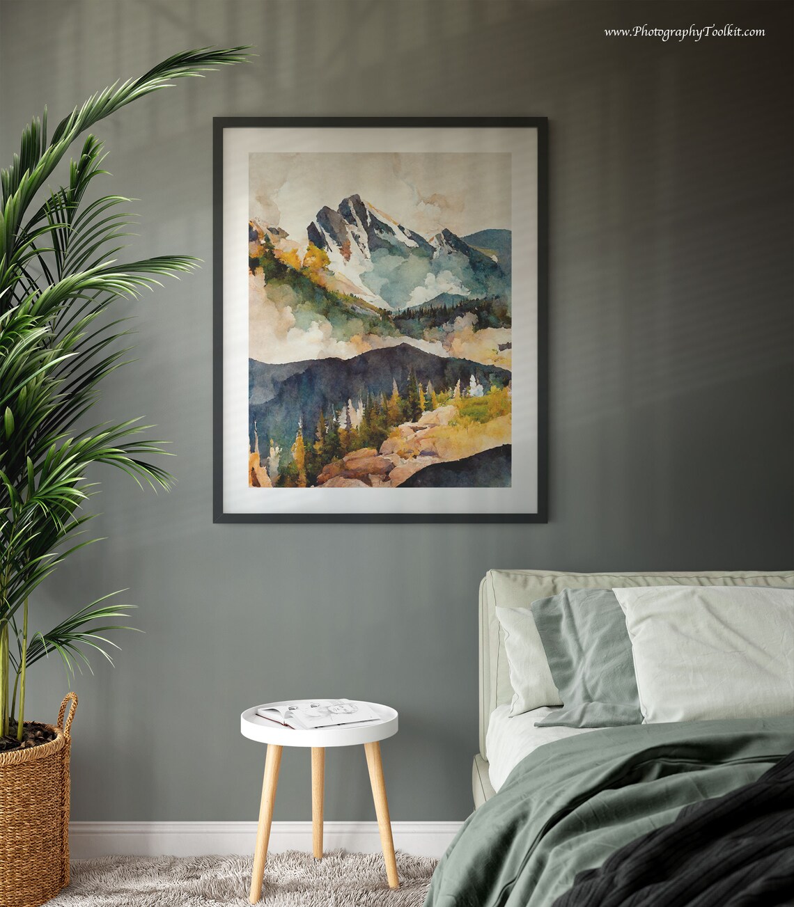 Rocky Mountains Canada Art Print, Mountain Landscape - Image 3