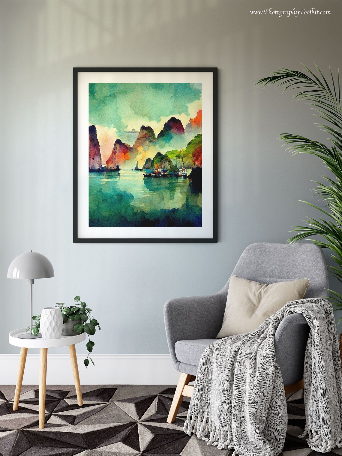 Vietnam Ha Long Bay Print Ha Long Bay Print Wall Art Vietnam Travel Print Vietnamese Art Print Vietnam Wall Decor Vietnam Photo - Image 6