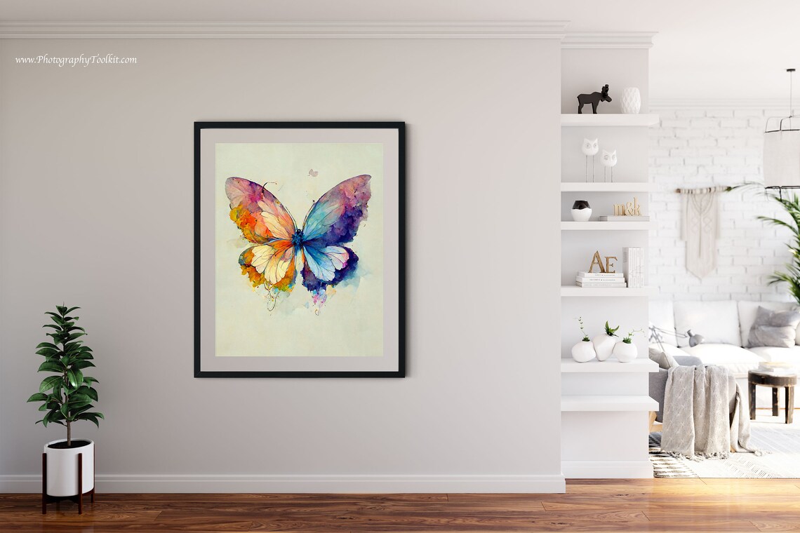 Rainbow Butterfly Natural History Art Print - Image 4