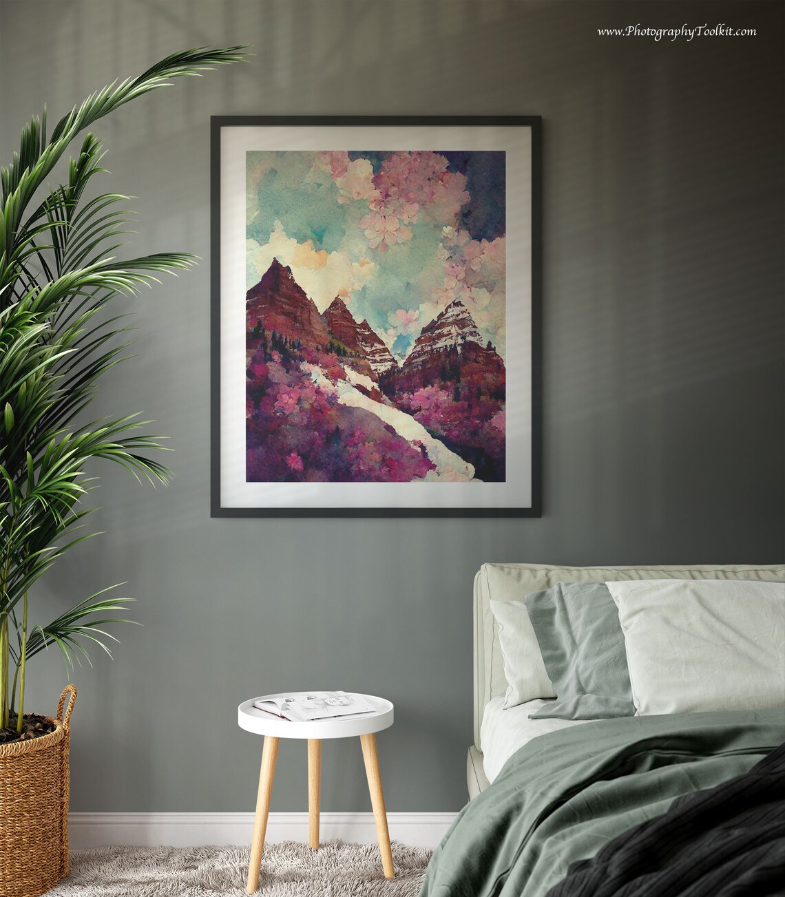 Maroon Bells Art Print, Colorado Mountain Landscape - Image 3