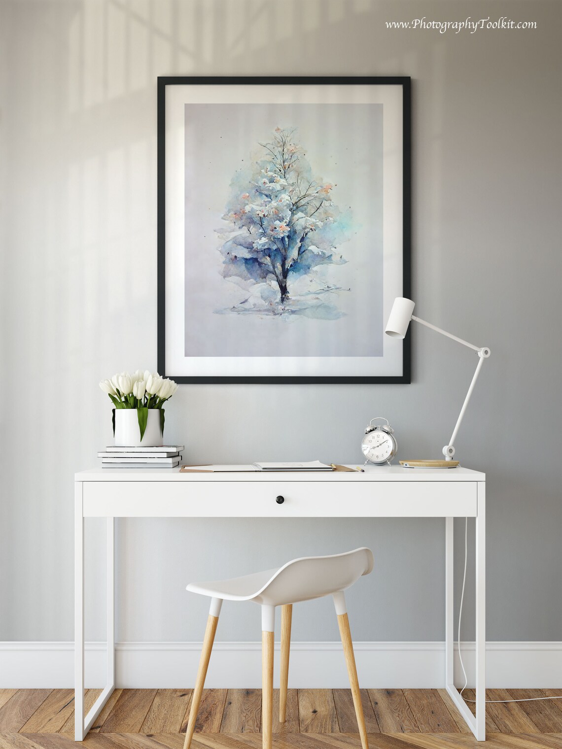 Christmas Trees Watercolor Holiday Art Print - Image 3