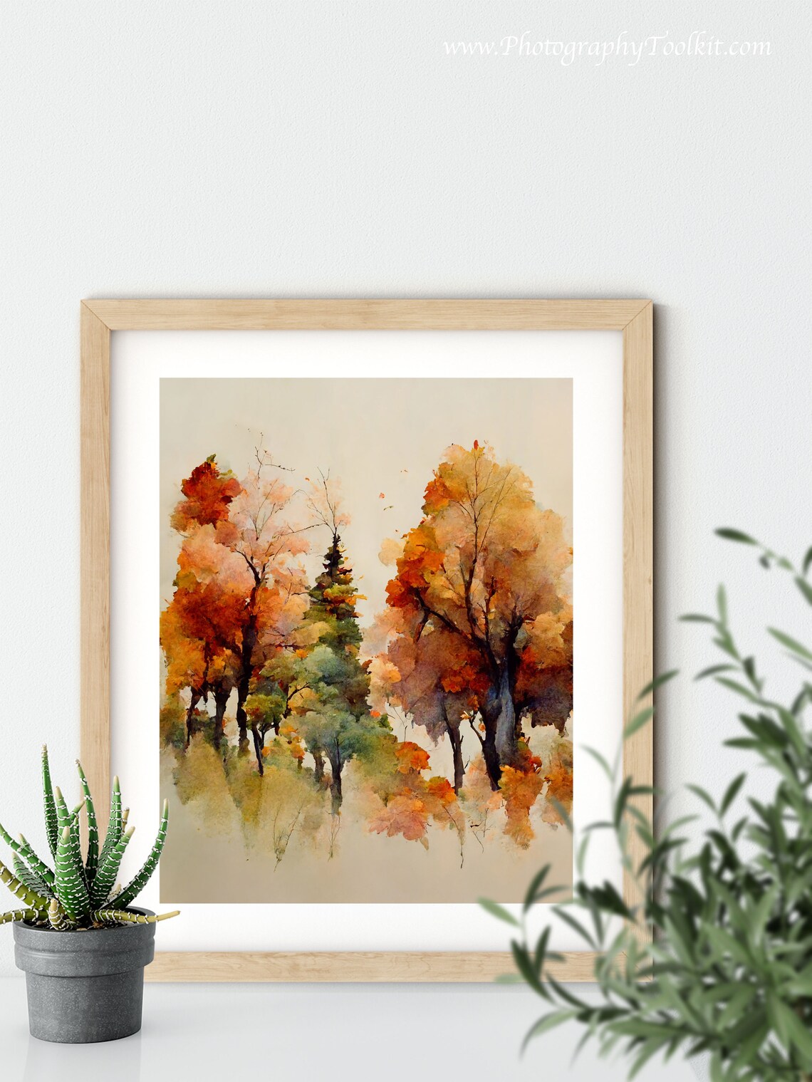 Autumn Landscape Vintage Style Wall Art Print - Image 5