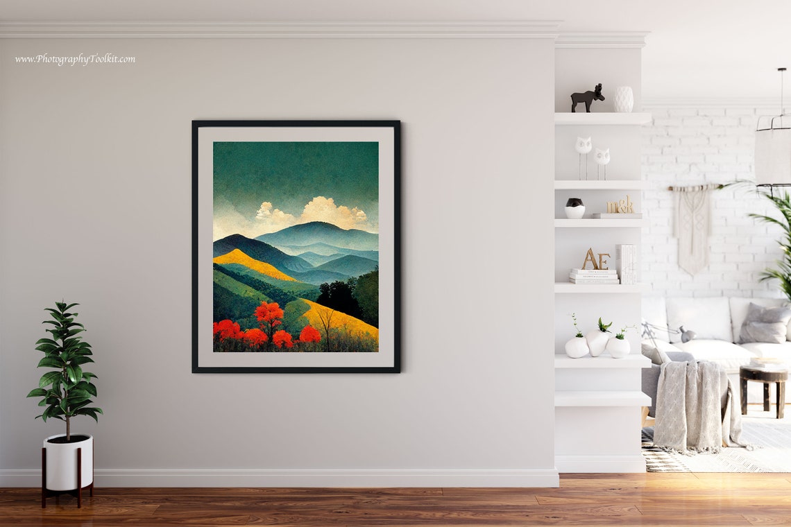 Shenandoah National Park Autumn Trees Blue Ridges Vintage Poster - Image 4