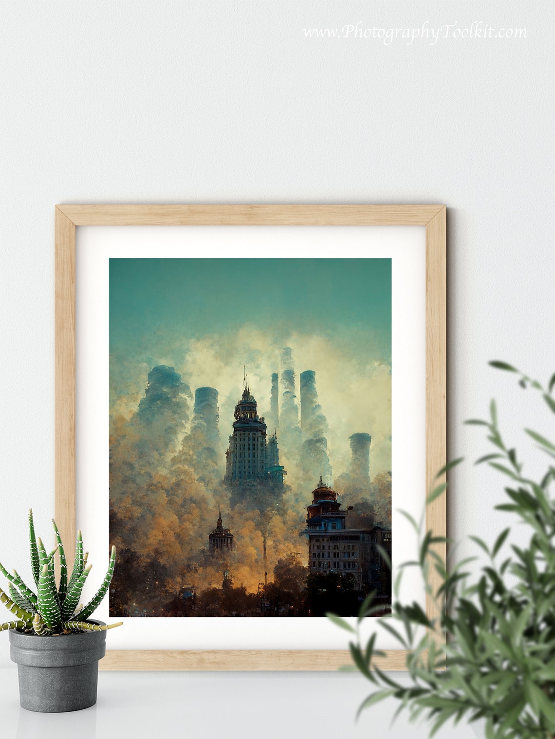 City Prints Skyline Print Cityscape Painting Art Print Painting Of A City Wall Art Cityscape Art Cityscape Print - Image 5