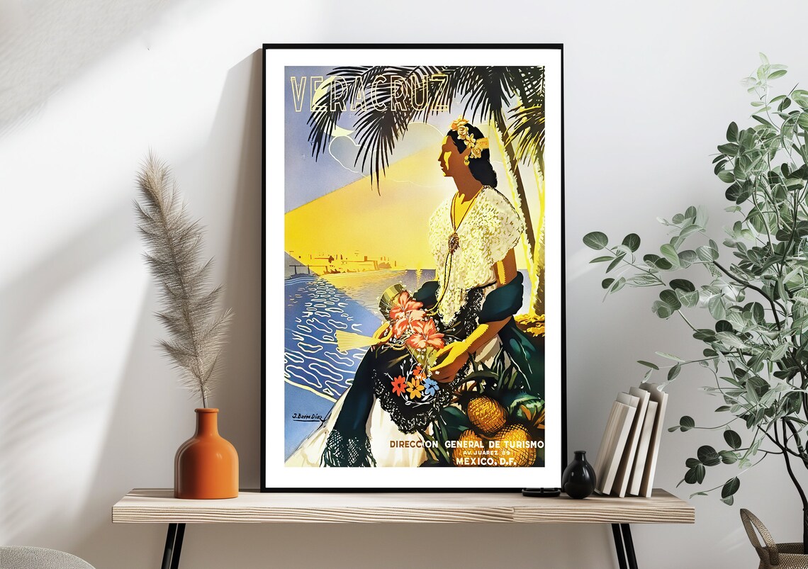 Vera Cruz Mexico Vintage Travel Poster, Travel Poster - Image 2