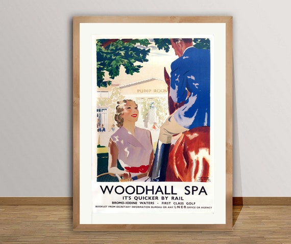 Woodhall Spa England Vintage Travel Poster Poster Paper Print Gift Idea Wall Decor