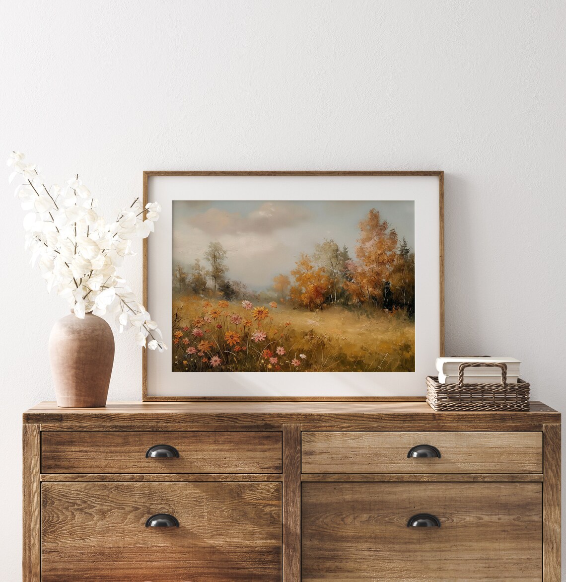 Autumn Landscape Vintage Rustic Farmhouse Art Print - Image 4